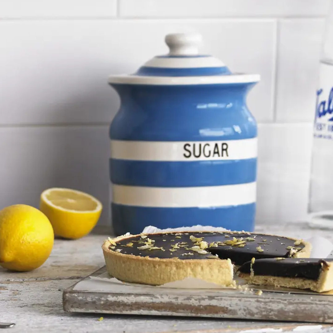 Cornishware Sugar Storage Jar