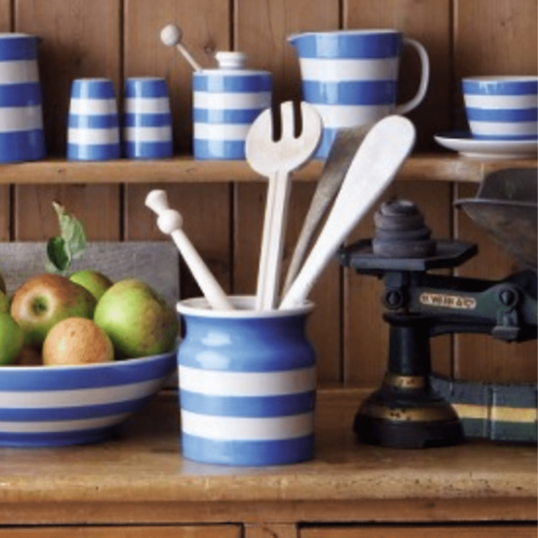 Cornishware Utensil Jar