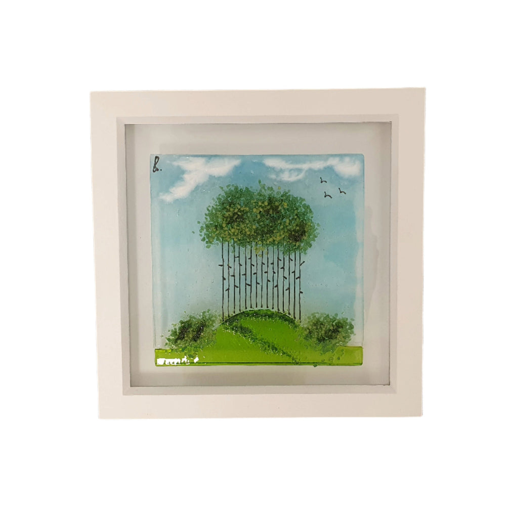 Nearly There Trees Glass Art
