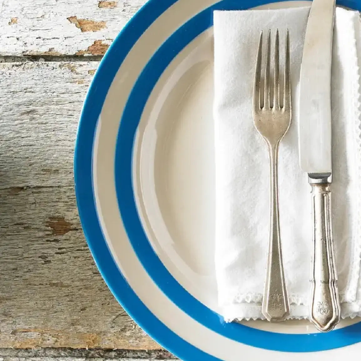 Cornishware Lunch Plate 24.5cm