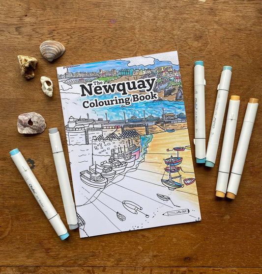 The original Newquay Colouring Book By Cathy Thomas