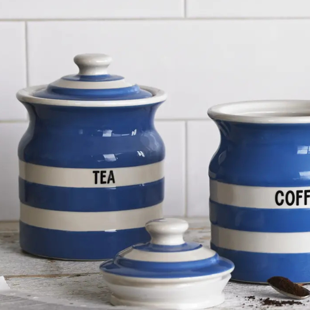 Cornishware Tea Storage Jar