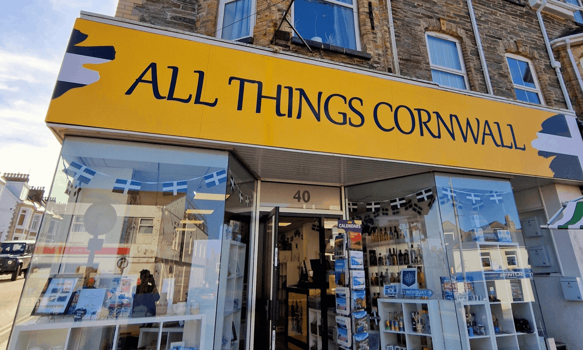 shop front of all things cornwall east street newquay