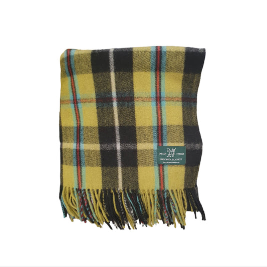 Cornish Tartan Wool Blanket