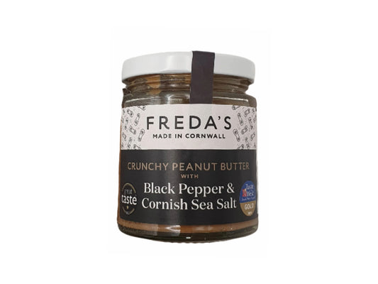 Freda's Crunchy Peanut Butter with Black Pepper and Cornish Sea Salt