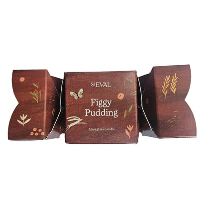 St Eval Figgy Pudding Mini Glass Candle