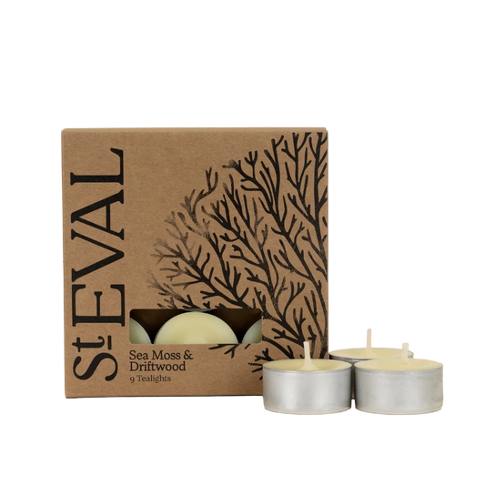 Sea Moss & Driftwood Scented Tealights-St Eval