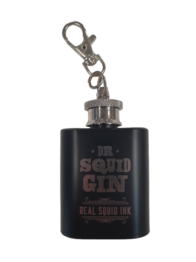 Dr Squid Gin Keyring Flask 40% 3cl